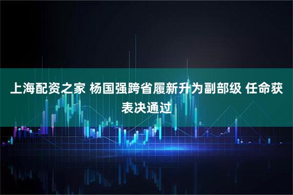 上海配资之家 杨国强跨省履新升为副部级 任命获表决通过